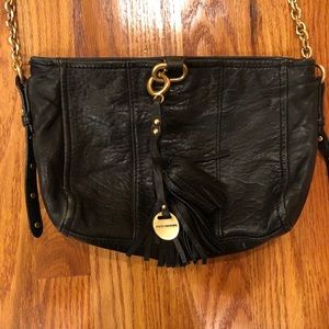 Juicy Couture black leather crossbody bag